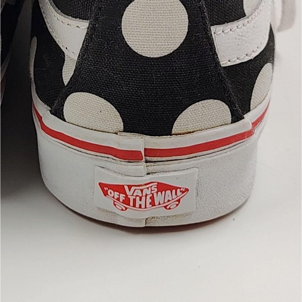 Vans Off The Wall Black & White Polka Dot High-Top Skateboard  Sneakers Sz 6.5 - Picture 11 of 16
